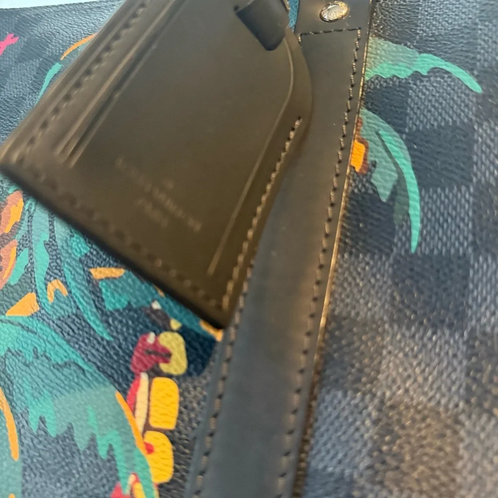 Louis Vuitton Blue Duffel Bag with Luxurious Design